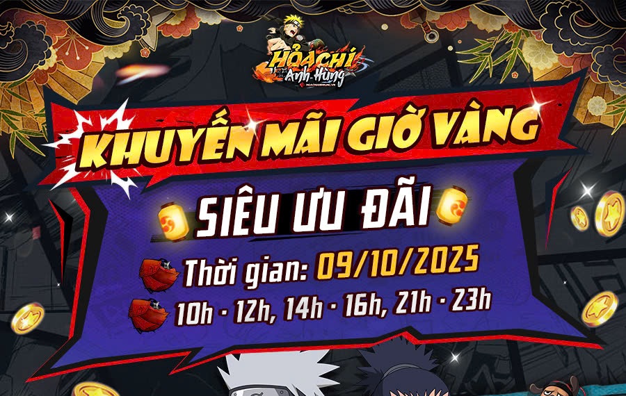 Event Giờ Vàng Siêu Ưu Đãi 09/10